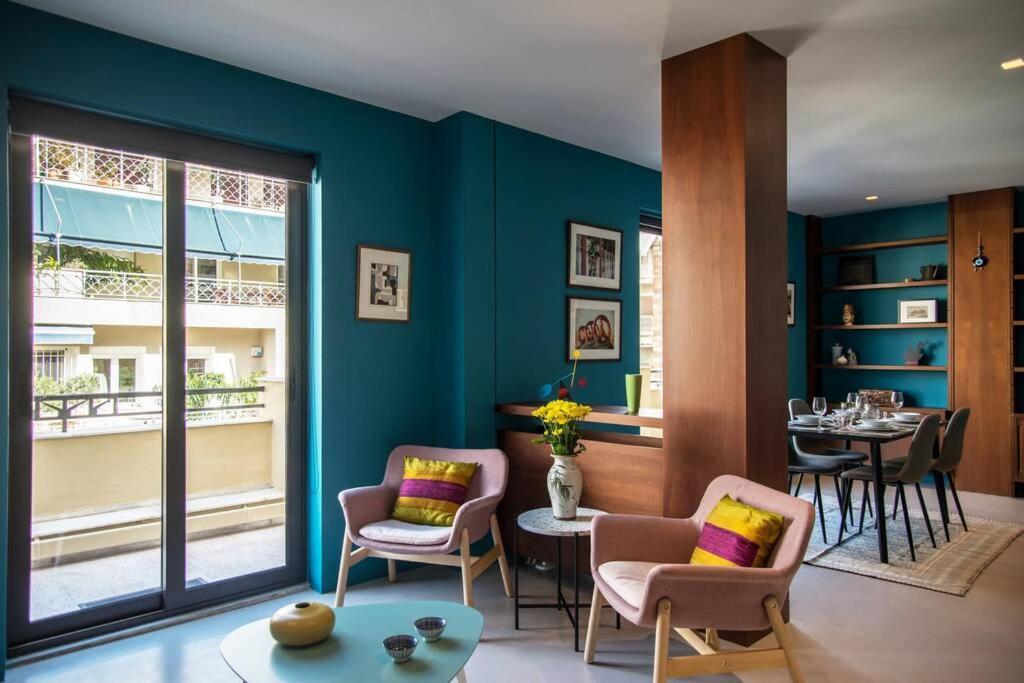 Stylish Decorated Apartment In Kolonaki Atena Exterior foto